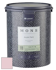 MONS SATIN PAINT – 100% акриловая полуматовая краска, 12% блеска цвет MONS 203 Розовый пони