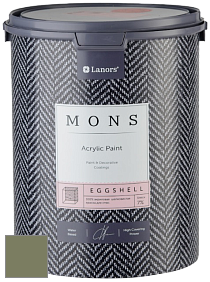 MONS EGGSHELL PAINT – 100% акриловая шелковисто-матовая краска, 7 % блеска цвет NCS S 5020-G50Y 