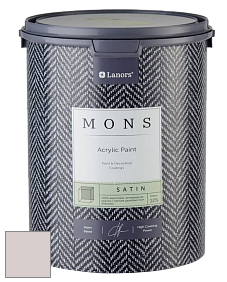 MONS SATIN PAINT – 100% акриловая полуматовая краска, 12% блеска цвет NCS S 1505-R10B 