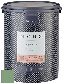 MONS INTERIOR PAINT – 100% акриловая глубоко матовая краска, 3% блеска цвет NCS S 3030-G20Y 