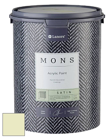 MONS SATIN PAINT – 100% акриловая полуматовая краска, 12% блеска цвет NCS S 0515-G60Y 