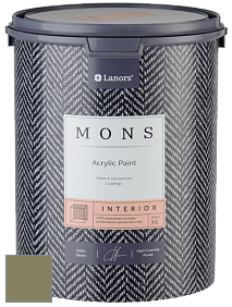 MONS INTERIOR PAINT – 100% акриловая глубоко матовая краска, 3% блеска цвет NCS S 5020-G70Y 