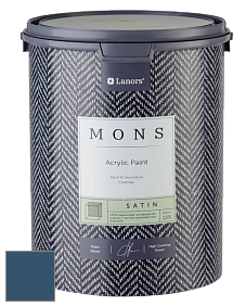 MONS SATIN PAINT – 100% акриловая полуматовая краска, 12% блеска цвет NCS S 6030-R90B 