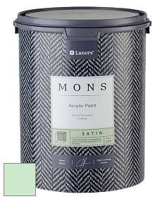MONS SATIN PAINT – 100% акриловая полуматовая краска, 12% блеска цвет NCS S 0520-G10Y 