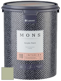MONS INTERIOR PAINT – 100% акриловая глубоко матовая краска, 3% блеска цвет MONS 172 Мякоть авокадо