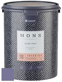 MONS INTERIOR PAINT – 100% акриловая глубоко матовая краска, 3% блеска цвет NCS S 4030-R60B 