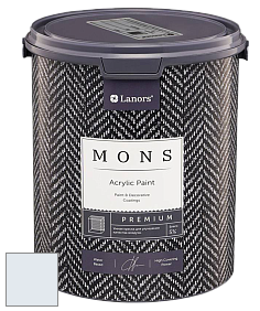 MONS PREMIUM PAINT – 100% акриловая интерьерная краска с шелковистым матовым блеском цвет NCS S 0505-R90B 