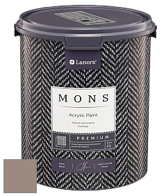 MONS PREMIUM PAINT – 100% акриловая интерьерная краска с шелковистым матовым блеском цвет MONS 171 Мокачино