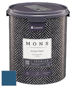 MONS PREMIUM PAINT – 100% акриловая интерьерная краска с шелковистым матовым блеском цвет NCS S 5040-R90B 