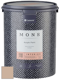 MONS INTERIOR PAINT – 100% акриловая глубоко матовая краска, 3% блеска цвет MONS 104 Гриб