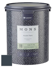 MONS SATIN PAINT – 100% акриловая полуматовая краска, 12% блеска цвет NCS S 8010-R90B 