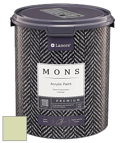 MONS PREMIUM PAINT – 100% акриловая интерьерная краска с шелковистым матовым блеском цвет NCS S 1020-G50Y 