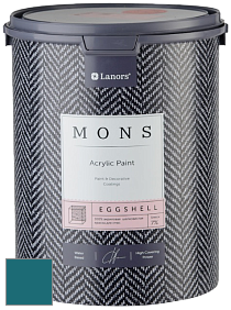 MONS EGGSHELL PAINT – 100% акриловая шелковисто-матовая краска, 7 % блеска цвет NCS S 5040-B20G 
