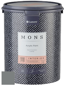 MONS INTERIOR PAINT – 100% акриловая глубоко матовая краска, 3% блеска цвет NCS S 5502-B50G 