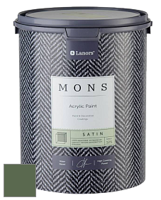 MONS SATIN PAINT – 100% акриловая полуматовая краска, 12% блеска цвет MONS 241 Парад