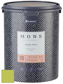 MONS INTERIOR PAINT – 100% акриловая глубоко матовая краска, 3% блеска цвет NCS S 1060-G50Y 
