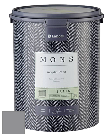 MONS SATIN PAINT – 100% акриловая полуматовая краска, 12% блеска цвет NCS S 4502-R50B 