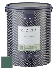MONS SATIN PAINT – 100% акриловая полуматовая краска, 12% блеска цвет NCS S 6020-B90G 