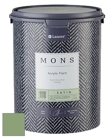 MONS SATIN PAINT – 100% акриловая полуматовая краска, 12% блеска цвет NCS S 3030-G30Y 