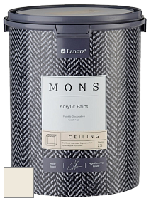 MONS CEILING PAINT – Aбсолютно матовая потолочная краска, 2% блеска цвет NCS S 0603-Y20R 