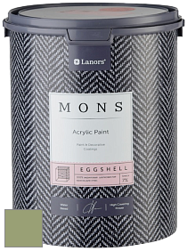 MONS EGGSHELL PAINT – 100% акриловая шелковисто-матовая краска, 7 % блеска цвет NCS S 3030-G40Y 