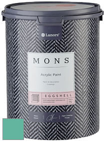 MONS EGGSHELL PAINT – 100% акриловая шелковисто-матовая краска, 7 % блеска цвет NCS S 2040-B80G 