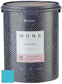 MONS EGGSHELL PAINT – 100% акриловая шелковисто-матовая краска, 7 % блеска цвет NCS S 1050-B10G 