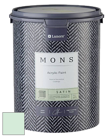 MONS SATIN PAINT – 100% акриловая полуматовая краска, 12% блеска цвет NCS S 0515-G 