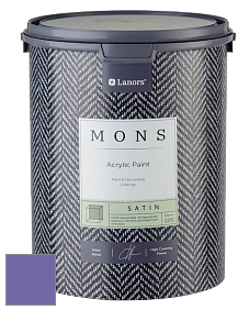 MONS SATIN PAINT – 100% акриловая полуматовая краска, 12% блеска цвет NCS S 3050-R60B 