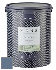 MONS SATIN PAINT – 100% акриловая полуматовая краска, 12% блеска цвет NCS S 5020-R80B 