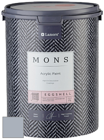 MONS EGGSHELL PAINT – 100% акриловая шелковисто-матовая краска, 7 % блеска цвет MONS 166 Сиреневый туман