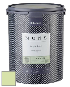 MONS SATIN PAINT – 100% акриловая полуматовая краска, 12% блеска цвет NCS S 0530-G40Y 