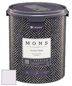 MONS PREMIUM PAINT – 100% акриловая интерьерная краска с шелковистым матовым блеском цвет NCS S 0505-R40B 