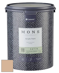 MONS SATIN PAINT – 100% акриловая полуматовая краска, 12% блеска цвет MONS 76 Сафари