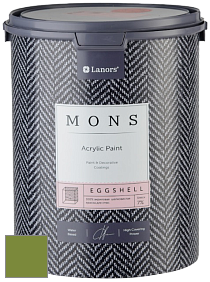 MONS EGGSHELL PAINT – 100% акриловая шелковисто-матовая краска, 7 % блеска цвет NCS S 3060-G40Y 