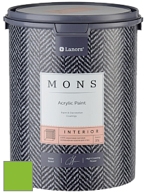 MONS INTERIOR PAINT – 100% акриловая глубоко матовая краска, 3% блеска цвет NCS S 0580-G30Y 