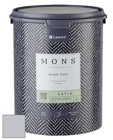 MONS SATIN PAINT – 100% акриловая полуматовая краска, 12% блеска цвет NCS S 2005-R60B 