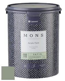MONS SATIN PAINT – 100% акриловая полуматовая краска, 12% блеска цвет NCS S 4010-G30Y 