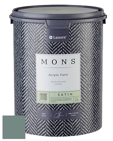 MONS SATIN PAINT – 100% акриловая полуматовая краска, 12% блеска цвет NCS S 5010-B70G 