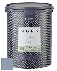 MONS SATIN PAINT – 100% акриловая полуматовая краска, 12% блеска цвет NCS S 3020-R70B 