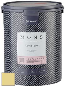 MONS EGGSHELL PAINT – 100% акриловая шелковисто-матовая краска, 7 % блеска цвет NCS S 1030-G90Y 