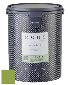 MONS SATIN PAINT – 100% акриловая полуматовая краска, 12% блеска цвет NCS S 2060-G40Y 