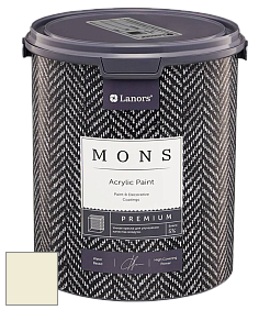MONS PREMIUM PAINT – 100% акриловая интерьерная краска с шелковистым матовым блеском цвет NCS S 0507-G80Y 
