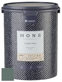 MONS CEILING PAINT – Aбсолютно матовая потолочная краска, 2% блеска цвет NCS S 6010-B90G 