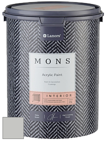 MONS INTERIOR PAINT – 100% акриловая глубоко матовая краска, 3% блеска цвет MONS 210 Лунный камень