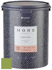 MONS INTERIOR PAINT – 100% акриловая глубоко матовая краска, 3% блеска цвет NCS S 2060-G40Y 