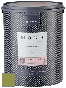 MONS EGGSHELL PAINT – 100% акриловая шелковисто-матовая краска, 7 % блеска цвет NCS S 3050-G50Y 