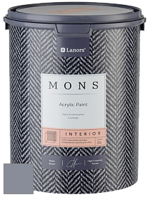 MONS INTERIOR PAINT – 100% акриловая глубоко матовая краска, 3% блеска цвет MONS 167 Вересковое поле