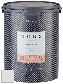 MONS INTERIOR PAINT – 100% акриловая глубоко матовая краска, 3% блеска цвет NCS S 1001-G 