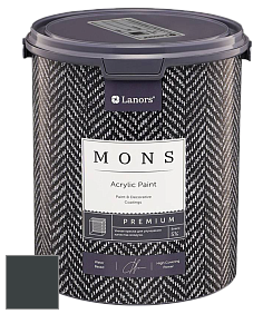 MONS PREMIUM PAINT – 100% акриловая интерьерная краска с шелковистым матовым блеском цвет NCS S 8505-B20G 